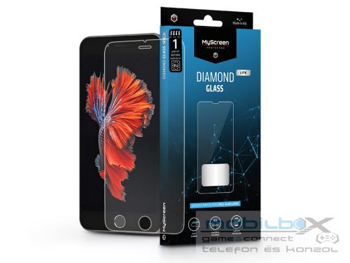 Apple iPhone 6 Plus/6S Plus edzett üveg képernyővédő fólia - MyScreen Protector Diamond Glass Lite Full Glue - átlátszó