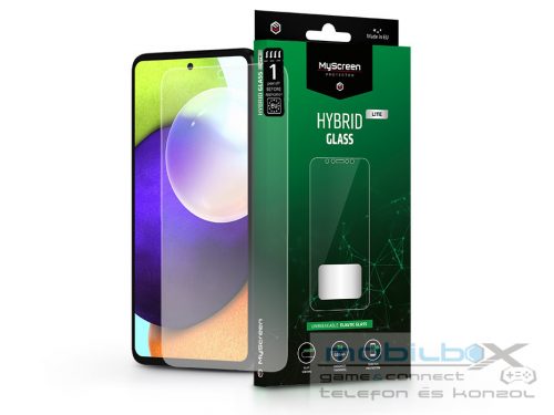 Samsung A525F Galaxy A52/A52 5G/A52s/A53 rugalmas üveg képernyővédő fólia - MyScreen Protector Hybrid Glass Lite - átlátszó