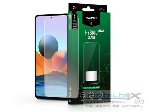 Xiaomi Redmi Note 10 Pro/10 Pro Max rugalmas üveg képernyővédő fólia - MyScreen Protector Hybrid Glass Lite - átlátszó