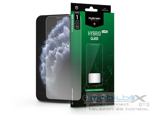 Apple iPhone X/XS/11 Pro rugalmas üveg képernyővédő fólia - MyScreen Protector  Hybrid Glass Lite - átlátszó