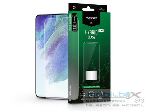 Samsung G990B Galaxy S21 FE 5G rugalmas üveg képernyővédő fólia - MyScreen      Protector Hybrid Glass Lite - átlátszó