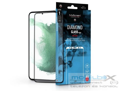 Samsung S906 Galaxy S22+ 5G/Galaxy S23+ edzett üveg képernyővédő fólia -        MyScreen Protector Diamond Glass Edge2.5D Full Glue - fekete