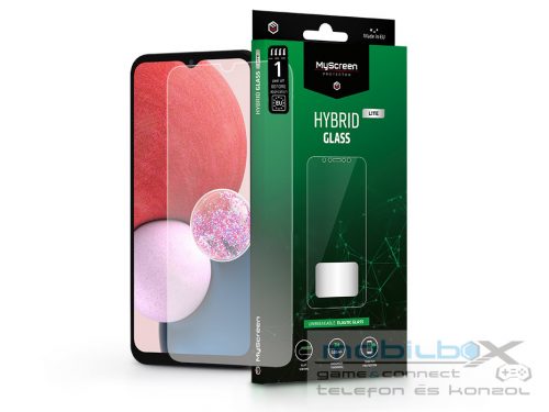 Samsung A135F Galaxy A13 4G rugalmas üveg képernyővédő fólia - MyScreen         Protector Hybrid Glass Lite - átlátszó