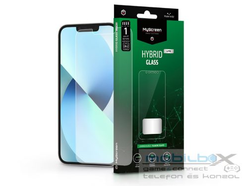 Apple iPhone 13/13 Pro/14/14 Pro rugalmas üveg képernyővédő fólia - MyScreen    Protector Hybrid Glass Lite - átlátszó