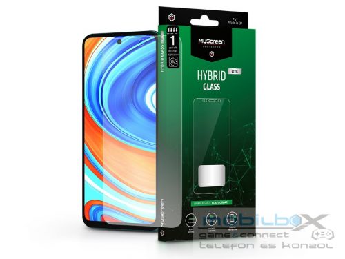 Xiaomi Redmi Note 9 Pro/Note 9S/Mi 10T Lite rugalmas üveg képernyővédő fólia -  MyScreen Protector Hybrid Glass Lite - átlátszó