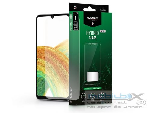 Samsung A336B Galaxy A33 5G rugalmas üveg képernyővédő fólia - MyScreen         Protector Hybrid Glass Lite - átlátszó