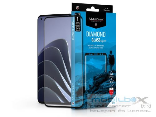 OnePlus 10 Pro edzett üveg képernyővédő fólia ívelt kijelzőhöz - MyScreen       Protector Diamond Glass Edge3D - fekete