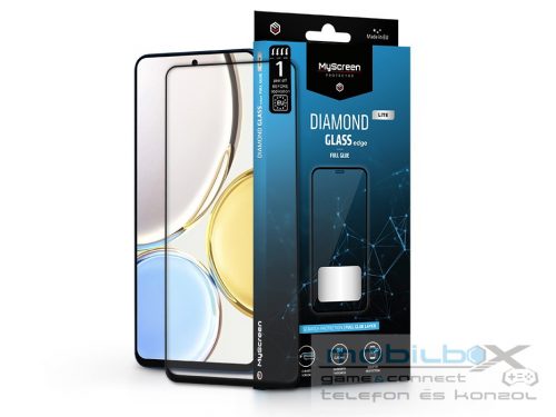 Honor Magic 4 Lite/X30/X9 5G edzett üveg képernyővédő fólia - MyScreen          ProtectorDiamond Glass Lite Edge2.5D Full Glue - fekete