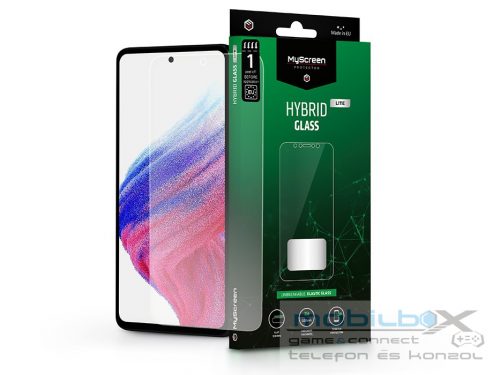 Samsung A525F Galaxy A52/A52 5G/A52s/A53 rugalmas üveg képernyővédő fólia -     MyScreen Protector Hybrid Glass Lite - átlátszó