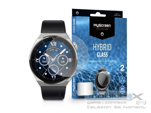 Huawei Watch GT 3 Pro (46 mm)  rugalmas üveg képernyővédő fólia - MyScreen      Protector Hybrid Glass - 2 db/csomag - átlátszó