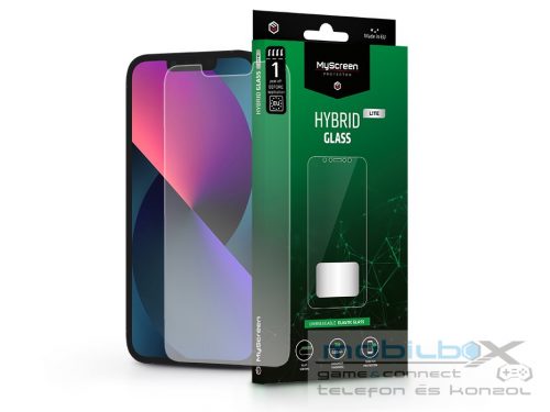 Apple iPhone 13 Mini rugalmas üveg képernyővédő fólia - MyScreen Protector      Hybrid Glass  Lite - átlátszó