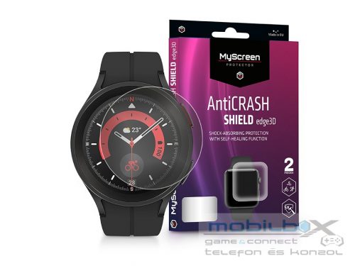 Samsung Galaxy Watch 5 Pro ütésálló képernyővédő fólia - MyScreen Protector     AntiCrash Shield Edge3D - 2 db/csomag - átlátszó