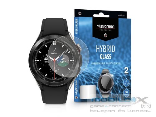 Samsung Galaxy Watch 4 Classic (46 mm) rugalmas üveg képernyővédő fólia -       MyScreen Protector Hybrid Glass - 2 db/csomag - átlátszó