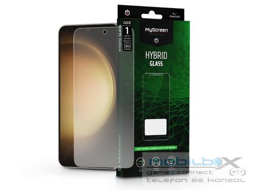 Samsung S901B Galaxy S22 5G/Galaxy S23 rugalmas üveg képernyővédő fólia -       MyScreen Protector Hybrid Glass Green - átlátszó