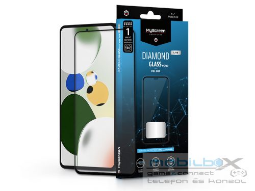 Xiaomi Poco X5 Pro 5G edzett üveg képernyővédő fólia - MyScreen Protector       Diamond Glass Lite Edge2.5D Full Glue - fekete