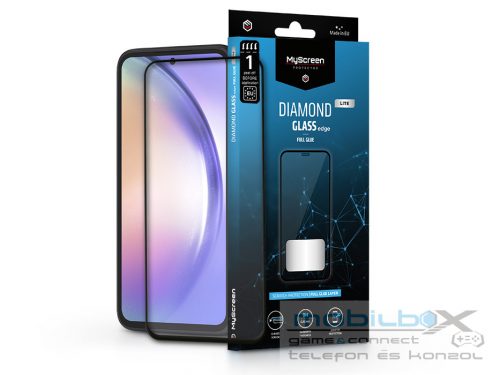 Samsung SM-A546 Galaxy A54 5G edzett üveg képernyővédő fólia - MyScreen Protector Diamond Glass Lite Edge2.5D Full Glue - fekete