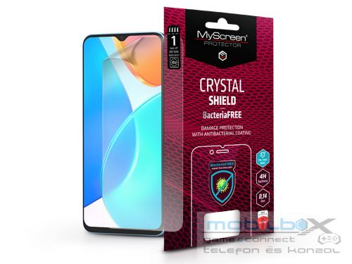 Honor X8 5G/X6 4G/X6s képernyővédő fólia - MyScreen Protector Crystal Shield    BacteriaFree - 1 db/csomag - átlátszó