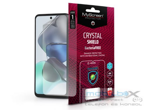 Motorola Moto G23  képernyővédő fólia - MyScreen Protector Crystal Shield       BacteriaFree - 1 db/csomag - átlátszó