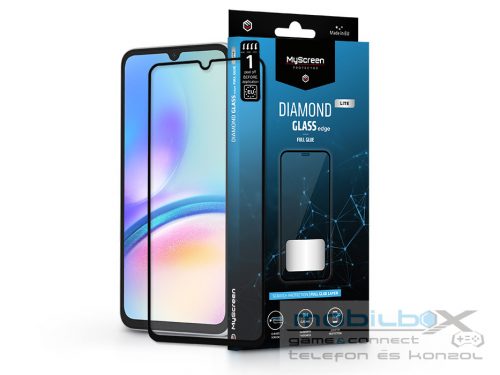 Samsung SM-A055F Galaxy A05/Galaxy A05s edzett üveg képernyővédő fólia -        MyScreen Protector Diamond Glass Lite Edge2.5D Full Glue - fekete