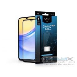   Samsung A156 Galaxy A15 5G edzett üveg képernyővédő fólia - MyScreen Protector  Diamond Glass Lite Edge2.5D Full Glue - fekete