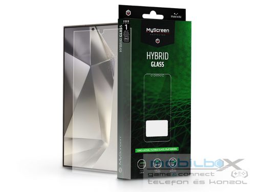 Samsung SM-S928 Galaxy S24 Ultra rugalmas üveg képernyővédő fólia - MyScreen    Protector Hybrid Glass Green - átlátszó