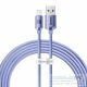 BASEUS cable USB A to Lightning 2,4A Crystal Shine CAJY000005 1,2 m purple