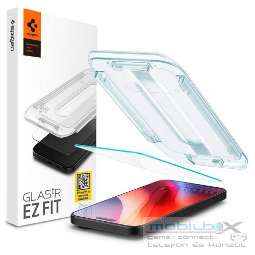 SPIGEN tempered glass GLAS.TR ”EZ FIT” for IPHONE 16 Pro clear