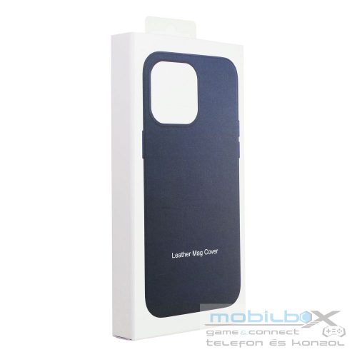 LEATHER MAG COVER case for SAMSUNG S25 indigo blue