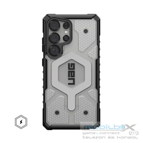 UAG Urban Armor Gear case PATHFINDER CLEAR MAGNET with built-in magnet for SAMSUNG S25 Ultra 5G ice/silver