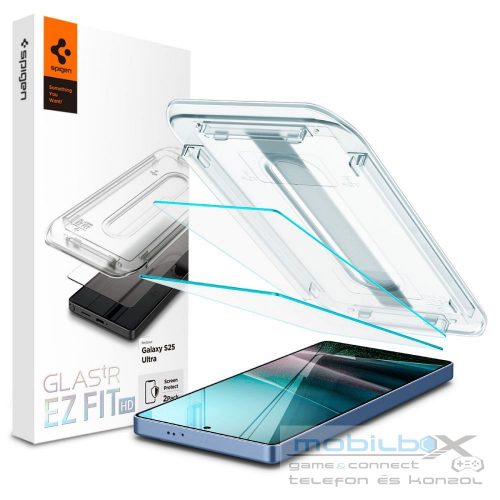 SPIGEN tempered glass GLAS.TR"EZ FIT" HD 2-pack for SAMSUNG S25 Ultra transparent