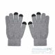 Touch screen gloves TRIANGLE for Man grey