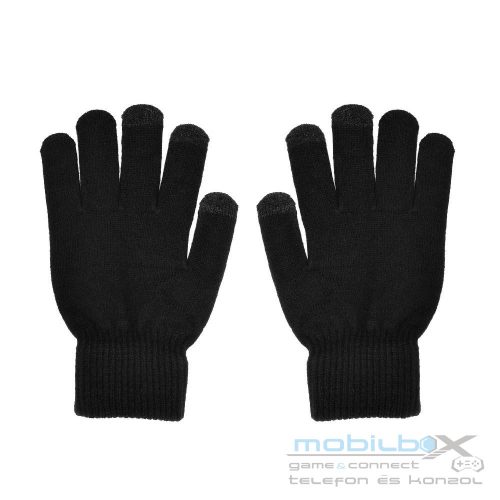 Touch screen gloves TRIANGLE for Woman black