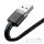 BASEUS cable USB A to Lightning 2.4A Cafule CALKLF-BG1 1 m black gray