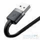 BASEUS cable USB A to Lightning 2.4A Cafule CALKLF-BG1 1 m black gray