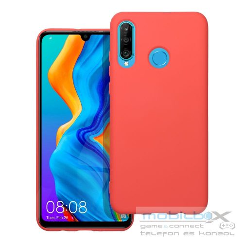 SILICONE case for HUAWEI P30 Lite peach