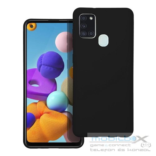 SILICONE case for SAMSUNG A21S black