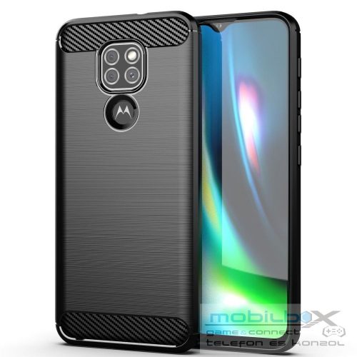 CARBON case for MOTOROLA Moto G9 PLAY / E7 PLUS black