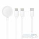 Cable 3in1 Type C to 2 x Lightning / Apple Watch 3W 2A C3168 1,2 m white