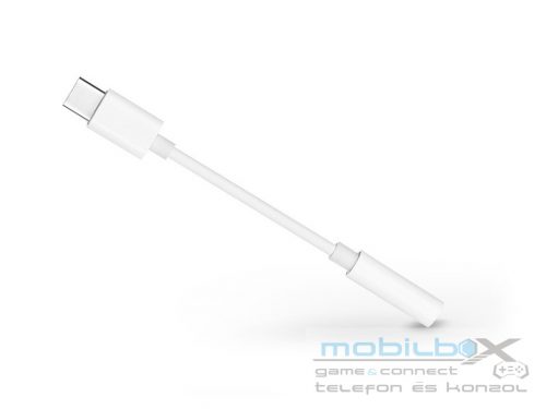 USB Type-C adapter 3,5 mm jack füllhallgatóhoz - fehér