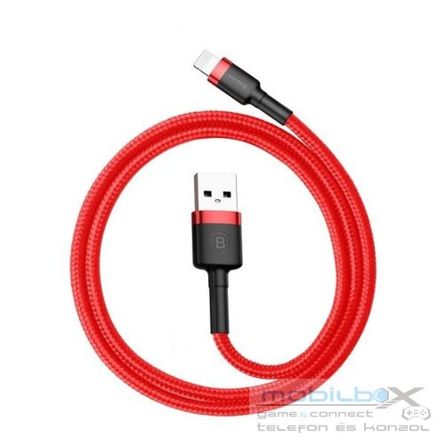 BASEUS cable USB A to Lightning 2,4A Cafule CALKLF-B09 1 m red black