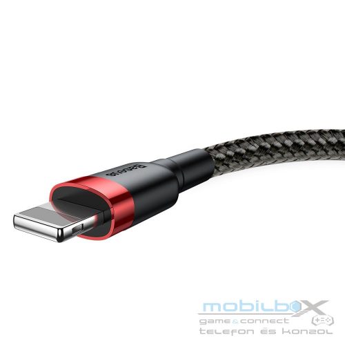 BASEUS cable USB A to Lightning 2,4A Cafule CALKLF-B19 1 m black red