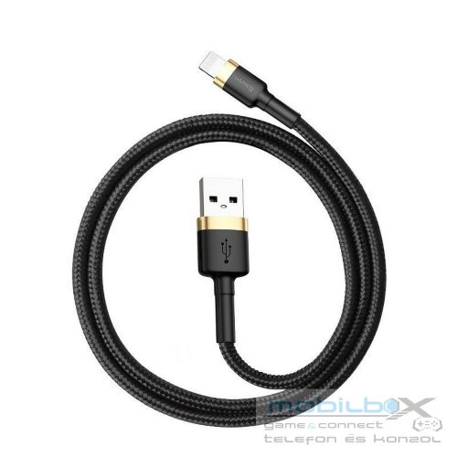 BASEUS cable USB A to Lightning 2,4A Cafule CALKLF-BV1 1 m black gold