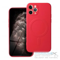   SILICONE MAG COVER case compatible with MagSafe for IPHONE 11 Pro red