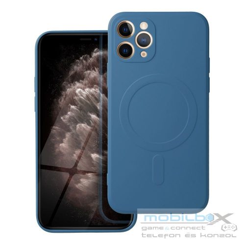 SILICONE MAG COVER case compatible with MagSafe for IPHONE 11 Pro blue