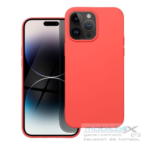 SILICONE case for IPHONE 14 Pro Max peach