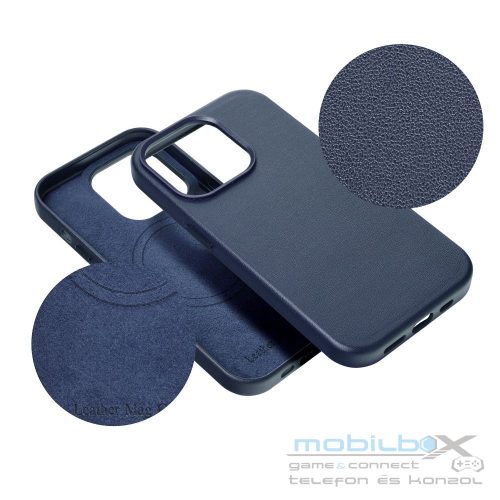 LEATHER MAG COVER case for IPHONE 12 Pro Max indigo blue