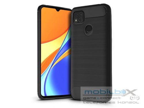 Xiaomi Redmi 9C szilikon hátlap - Carbon - fekete