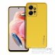 LEATHER case for XIAOMI Redmi Note 12 4G yellow