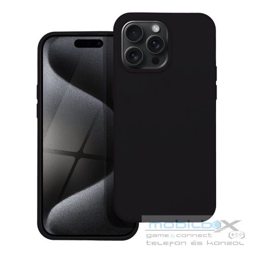 SILICONE case for IPHONE 15 Pro Max black