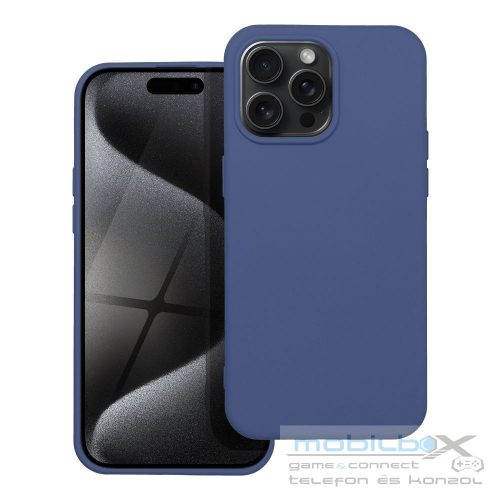 SILICONE case for IPHONE 15 Pro Max blue